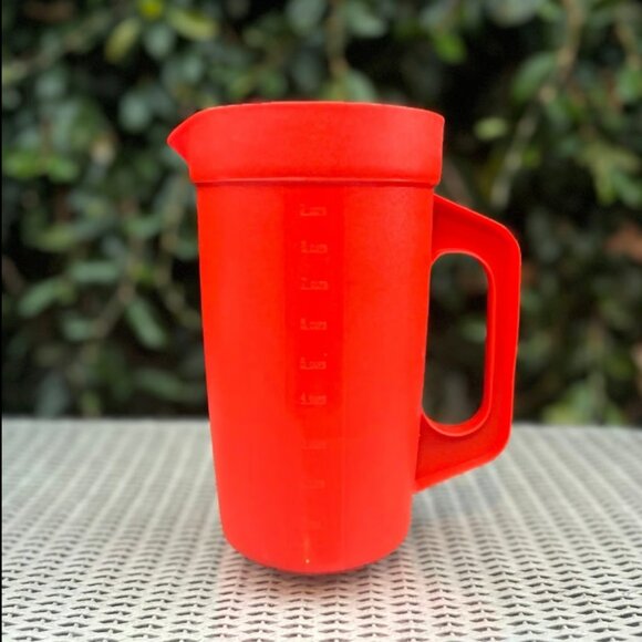 Vintage Perfect Storage Orange drink Pitcher lid - Picture 2 of 4